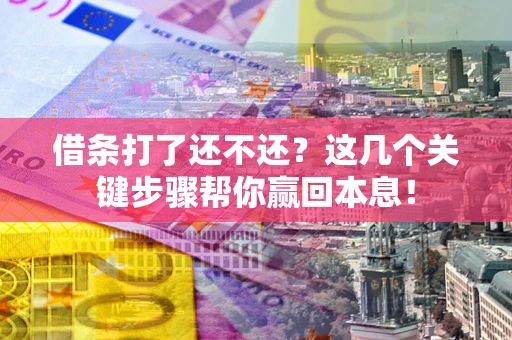 济南借条打了还不还？这几个关键步骤帮你赢回本息！
