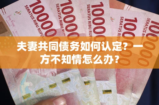 济南夫妻共同债务如何认定？一方不知情怎么办？