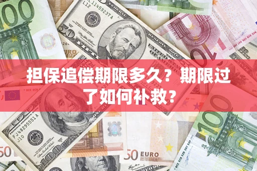 济南担保追偿期限多久？期限过了如何补救？