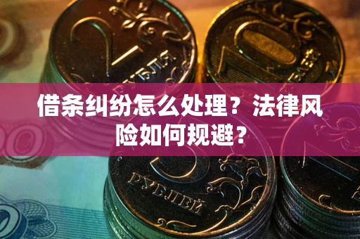 济南借条纠纷怎么处理？法律风险如何规避？