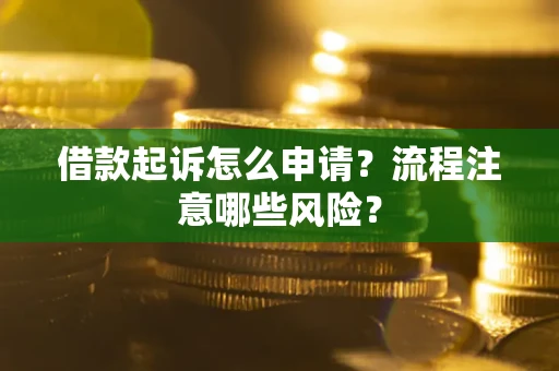 济南借款起诉怎么申请？流程注意哪些风险？